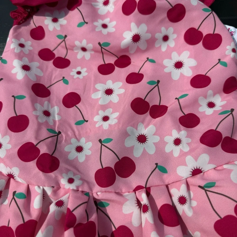 Pink Cherry Blossom Dog Dress - Pink Size large - Picture 2 of 4